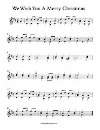 We Wish You A Merry Christmas We Wish You A Merry Christmas Here Is Free Violin Duet Sheet Music For We Wish You A Merry Christmas For 2 Violins Enjoy Sheet Music Fiddle Music Christmas Sheet Music