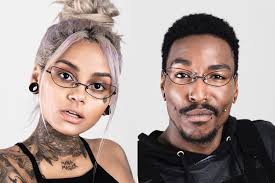 Iris black butterfly glasses