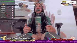 Kinky TS Kate Yoshi Toying Her Pecker on Webcam 4 