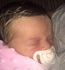 Blonde has always been seductive, whether it be natural or obtained from a colouring treatment. Newborn With Blonde Highlights Is Cutest Thing You Ll See Today Daily Record