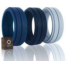 Silicone Weddings Rings For Men By Arua 3pack Comfortable And Durable Rubber Wedding Bands For Sp Mens Wedding Rings Silicone Wedding Rings Rubber Wedding Band