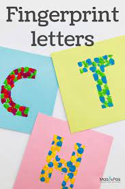 Fingerprint Letters Letter Learning Activities Phonics Activities Literacy And Numeracy