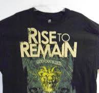 RISE TO REMAIN OFFICIAL OLD STOCK MERCH BAND CONCERT MUSIC T-SHIRT LARGE
