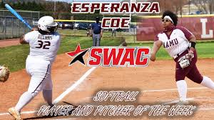 Looking for the best wallpapers? Seeing Double Alabama A M S Esperanza Coe Sweeps Swac Softball Player And Pitcher Of The Week Alabama A M Athletics