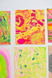 Easy Diy Paper Marbling At Home Hello Wonderful Marble Paper Diy Paper Painted Paper