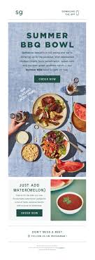 Food Email Sweetgreen Email Marketing Design Food Design Food