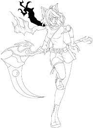 Chibi anime coloring pages are a fun way for kids of all ages to develop creativity, focus, motor skills and color recognition. Cool Anime Girl Coloring Page Free Printable Coloring Pages For Kids