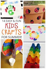 14 Easy Crafts For Kids To Fill The End Of Summer And Kiss Boredom Goodbye Easy Crafts For Kids Summer Crafts For Kids Craft Activities For Kids