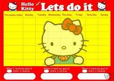Hello Kitty Potty Chart