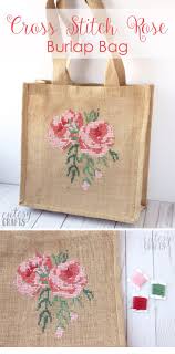 Cross stitch pattern detail information Best Diy Crafts Ideas Free Pattern For A Cross Stitch Burlap Bag Learn How To Cross Stitch A Rose On Diy Loop Leading Diy Craft Inspiration Magazine Database
