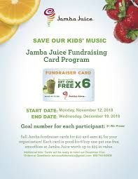 The jamba juice gift card is redeemable in over 650 jamba juice locations in the us, is free from service fees and gift card funds never expire. Save Our Kids Music Sokm On Twitter Need Stocking Stuffers Gifts For Teachers Coaches Or Babysitters Sokm Is Selling Jamba Juice Bogo Cards For 10 No Expiration Date Good At Any Jamba