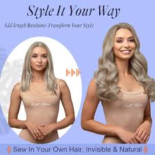 Amazon.com : Full Shine Hair Extensions Real Human Hair Weft Color #18P613  Ash Blonde Highlight Bleach Blonde Sew In Weft Hair Extensions Human Hair  22 Inch for Women 105 Grams : Beauty