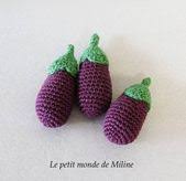 Aubergine Au Crochet Le Tutoriel Le Petit Monde De Miline Est Transfere A Fantasygurumi Com Fruits En Crochet Aliments En Crochet Crochet