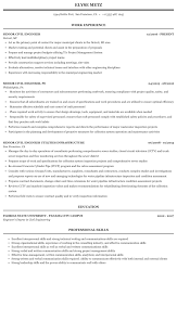 Senior Civil Engineer Resume Sample Mintresume