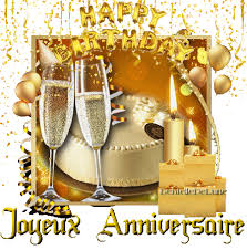 Photos d'humour sur les anniversaires. Gif Anniversaire Scintillant Happy Birthday Gateau Bougies Ballons Les Gifs Animes De Dentelledelune