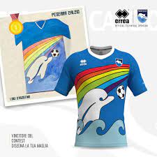 Players of italian serie b team pescara wore protective surgical masks before their game against benevento on sunday in an attempt to counter the effects of the deadly coronavirus. News The Pescara Football Contest Draw A Special Dolphin Shirt Is A Huge Success Errea