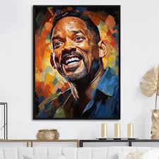 Designart "Popart Portrait Of Sapphire Smith I" Pop Art Floater Framed Wall  Art Living Room