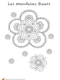 1001 dessins de mandala à imprimer et à colorer. Coloriage Mandalas Fleurs Sur Hugolescargot Com