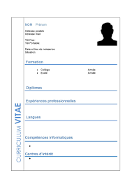 Modele Cv Vierge A Imprimer Telecharger Cv Gratuit Modele Cv Modele Cv Gratuit