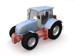 Farm Tractor 3d Model In 2020 Tractors Farm Tractor 3d Model