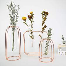 Roses are synonymous with romance, beauty and love, and are one of the most popular flowers in the world. Nordic Style Glass Flower Pot Iron Art Vase Rose Gold Hanging Test Tube Flower Vases Home Office Decoration Desk Flowerpots Vases Aliexpress