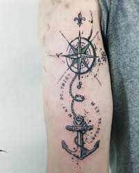 Compass designs are available in many other styles like compass and anchor, compass rose tattoo, compass rose anchor, nautical star compass and many more. 35 Beautiful Sea Anchor Tattoo Ideas For Men With Meanings Body Tattoo Art