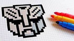 Handmade Pixel Art - How To Draw Transformers Logo #pixelart - YouTube