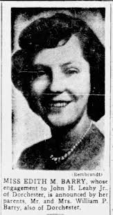 Edith Barry, John H. Leahy, Jr.