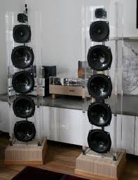 Acrylic Speakers Diy For Sale Http Www Ebay Com Au Itm Open Baffle Floor Standing Acrylic Speakers 37144 Diy Bookshelf Speakers Diy Speakers Bookshelves Diy