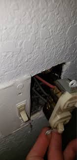 I am using an old lighting switch ( lights are daisy chained) with overhead light coming off a i have a double gang box that i want to put 2 duplex receptacles in, there are black white and red wires as. Replacing Double Light Switch 4 Black And One Red Home Improvement Stack Exchange