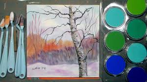 Winter Scene In Pan Pastel Tutorial And Collab Giveaway With A Cappell Pastel Art Pastel Painting Paint My Photo