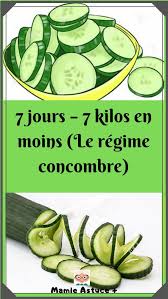 Perdez Rapidement Des Kilos Grace Au Regime Concombre De 7 Jours Regime Concombre Regime Boisson Pour Maigrir