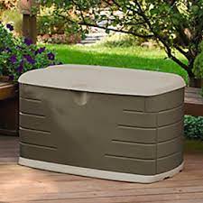 Keep your refrigerator, cabinets, garage, and outdoors organized with durable products designed for everyday use. Amazon Com Rubbermaid Medium Resin Weather Resistant Outdoor Garden Storage Deck Box Sandstone Outside Toy Box Garden Outdoor