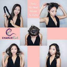 Quick And Easy Heat Free No Heat Waves And Curls Using The Charliecurls Hair Curler Here S Beauty Blogger Julia Ave Hair Curlers Hair Without Heat Hair Styles