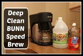 How To Deep Clean Bunn Speed Brew Coffee Maker Using Vinegar Bunn Coffee Maker Coffee Maker Cleaning Coffee Pot Cleaning