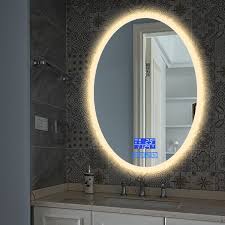 China New Release Washroom Decorative Led Lighted Mirror Round Hanging Vanity Mirror Bathroom Photos Pictures Made In China Com