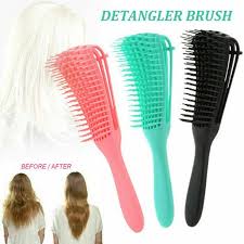 I would walk away with a headache and an attitude. Detangling Brush For Black Natural Hair Detangler Brush For Natural Black Hair Curly Hair 3 4abc Texture Faster Easier Detangle Wet Or Dry Hair With No Pain Black Mascarry Walmart Com