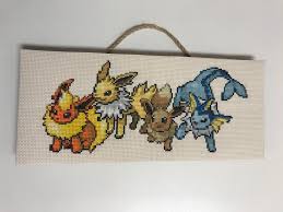 Stitch fiddle is an online crochet, knitting and cross stitch pattern maker. Pok U00e9mon 133 Eevee 8 Bit Pixel Cross Stitch Pattern Embroidery Pdf Instant Download Sewing Fiber Craft Supplies Tools Lifepharmafze Com