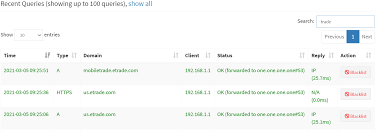 Lane buchanan (@lanebuchan219) reported 20 hours ago. Mobile E Trade App Cannot Load With Pihole Active Pihole