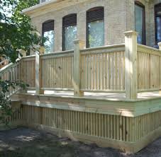 It's interlocking grain prevents separation between annual growth rings, making it one of the most stable. Pressure Treated Deck Railing Ideas
