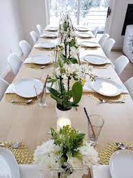 Start by laying out a place mat. Simple Spring Table Setting For A Sushi Dinner Home With Holliday