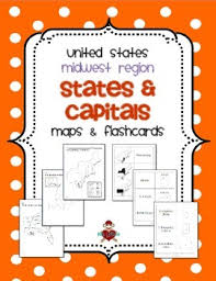 Us Midwest Region States Capitals Maps By Mrslefave Tpt