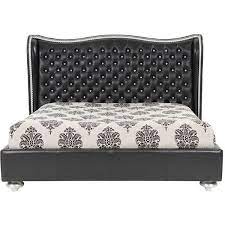 El Dorado Furniture Hollywood Swank Black Iguana King Platform Bed King Platform Bed King Furniture Furniture