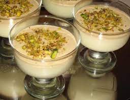 Mahalabia Arabic Sweet Recipe Lebanese Desserts Middle Eastern Desserts Lebanese Recipes