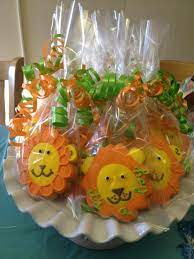 Lion Theme Baby Shower Cookies King Of The Jungle Biscoitos Decorados Festa Infantil Festa