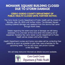 Maybe you would like to learn more about one of these? Mason City S Mohawk Square Suffers Damage Public Health Closed Until Further Notice