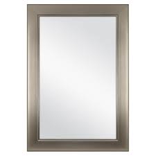 Cheap decorative mirrors, buy quality home & garden directly from china suppliers:scandinavian natural decor acrylic moonphase mirrors interior design wooden moon phase mirror bohemian. Home Decorators Collection 24 In W X 35 In H Framed Rectangular Anti Fog Bathroom Vanity Mirror In Modern Nickel 81156 The Home Depot