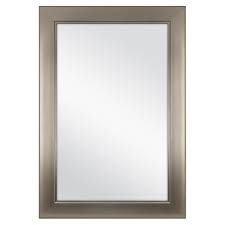 Cheap decorative mirrors, buy quality home & garden directly from china suppliers:scandinavian natural decor acrylic moonphase mirrors interior design wooden moon phase mirror bohemian. Home Decorators Collection 24 In W X 35 In H Framed Rectangular Anti Fog Bathroom Vanity Mirror In Modern Nickel 81156 The Home Depot