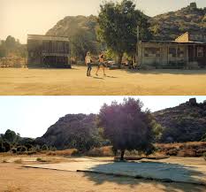 Before the vista played host to the manson family cult, it served a much less sinister function: Then Now Movie Locations Once Upon A Time In Hollywood