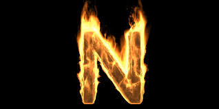 Vector logo on which the abstract image of the letter n. Fire Alphabet Letter N Burning Flame Hot Fiery Font Glowing Black Background 3d Illustration Stock Illustration Adobe Stock